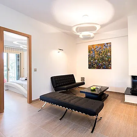 Willa Contemporary Corfu Retreat 3 Bedrooms Girasole Artful Decor Lush Garden Tranquil Setting