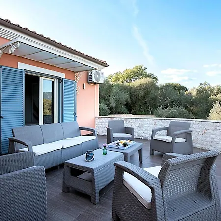 Villa Contemporary Corfu Retreat 3 Bedrooms Girasole Artful Decor Dafnila